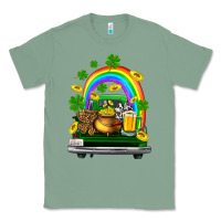Sage st patricks shamrock gold beer truck Classic Tee - FaDigitalArtStudio