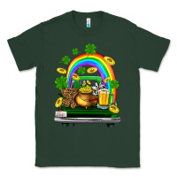 Sports Green st patricks shamrock gold beer truck Classic Tee - FaDigitalArtStudio