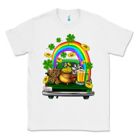 White st patricks shamrock gold beer truck Classic Tee - FaDigitalArtStudio
