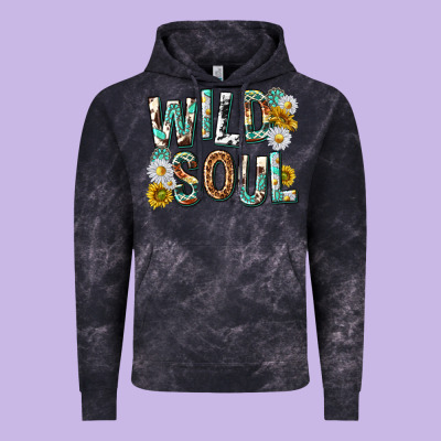 Western Wild Soul With Sunflowers Vintage Hoodie Designed By Texasbilliewilder