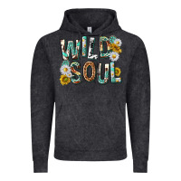 Vintage Black western wild soul with sunflowers Vintage Hoodie - texasbilliewilder