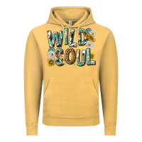 Vintage Mustard western wild soul with sunflowers Vintage Hoodie - texasbilliewilder