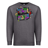 Charcoal Heather autism teacher pencil Premium Sweatshirt - MaliasSmallBusiness