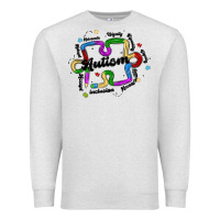 Oatmeal Heather autism teacher pencil Premium Sweatshirt - MaliasSmallBusiness