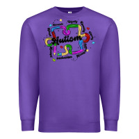 Purple autism teacher pencil Premium Sweatshirt - MaliasSmallBusiness