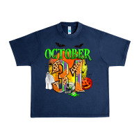 Navy october 31 Urban Heavy Tee - Zillion Design Studio