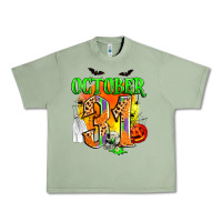 Oil Green october 31 Urban Heavy Tee - Zillion Design Studio