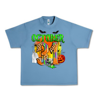 Pebble Blue october 31 Urban Heavy Tee - Zillion Design Studio
