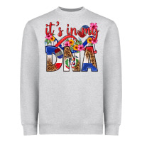 Heather Grey its in my dna dominican republic Heavyweight Sweatshirt - texasbilliewilder