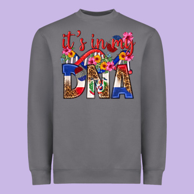 Its In My Dna Dominican Republic Heavyweight Sweatshirt Designed By Texasbilliewilder