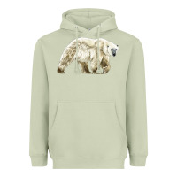 Matcha Polar Bear Heavyweight Hoodie - LillyAllenDesigns