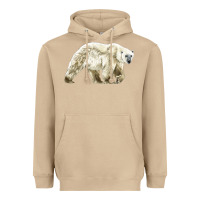 Mushroom Polar Bear Heavyweight Hoodie - LillyAllenDesigns