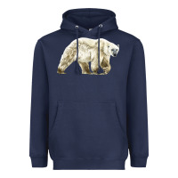 Navy Polar Bear Heavyweight Hoodie - LillyAllenDesigns