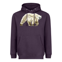 Plum Polar Bear Heavyweight Hoodie - LillyAllenDesigns