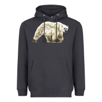 Smoke Polar Bear Heavyweight Hoodie - LillyAllenDesigns