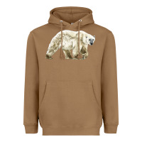 Toasted Coconut Polar Bear Heavyweight Hoodie - LillyAllenDesigns