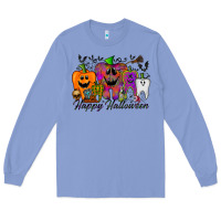 Colony Blue happy halloween tooth Long Sleeve Tee - RacoonDesign