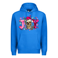 True Royal Pink Christmas Joy skeleton Premium Hoodie - NancyCooperArtShop