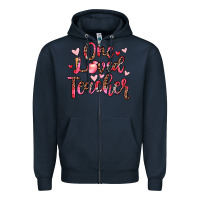 Navy one loved teacher Zipper Hoodie - JahusDesignShop