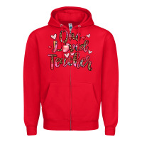 Red one loved teacher Zipper Hoodie - JahusDesignShop