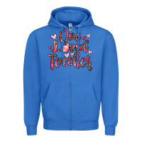 True Royal one loved teacher Zipper Hoodie - JahusDesignShop
