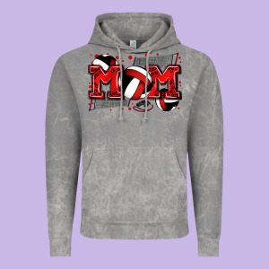 Mom Volleyball Vintage Hoodie Designed By Zillion Design Studio