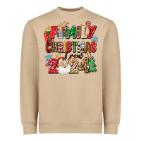 Mushroom family christmas crew 2024 Heavyweight Sweatshirt - Zillion Design Studio