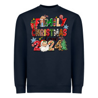 Navy family christmas crew 2024 Heavyweight Sweatshirt - Zillion Design Studio