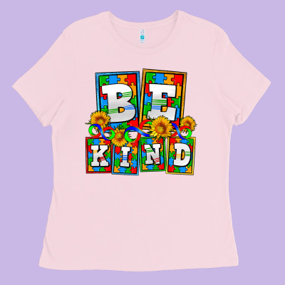 Bee Kind Autism Ladies Tee Designed By Adodesignshop