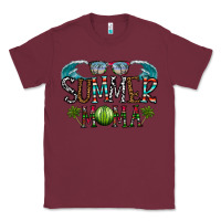 Burgundy summer mama Classic Tee - CowhideDigitalArt