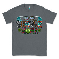 Charcoal Heather summer mama Classic Tee - CowhideDigitalArt