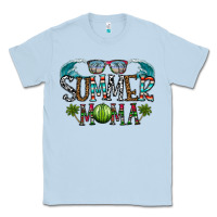 Dusty Blue summer mama Classic Tee - CowhideDigitalArt