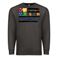 Smoke autism usa flag Premium Sweatshirt - MaliasSmallBusiness