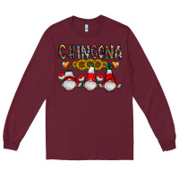 Burgundy Chingona Long Sleeve Tee - CowhideDigitalArt