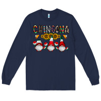 Navy Chingona Long Sleeve Tee - CowhideDigitalArt