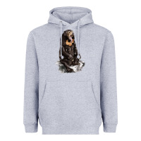 Heather Grey Malayan Sun Bear Heavyweight Hoodie - LillyAllenDesigns