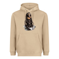 Mushroom Malayan Sun Bear Heavyweight Hoodie - LillyAllenDesigns