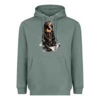 Sage Malayan Sun Bear Heavyweight Hoodie - LillyAllenDesigns