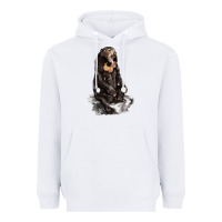 White Malayan Sun Bear Heavyweight Hoodie - LillyAllenDesigns