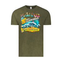 Vintage Olive whatever float your boat Vintage Tee - texasbilliewilder