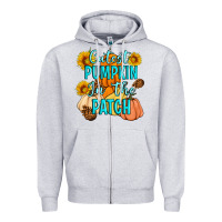 Heather Grey Cutest Pumpkin In The Patch Zipper Hoodie - Artiststas