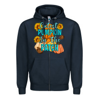 Navy Cutest Pumpkin In The Patch Zipper Hoodie - Artiststas