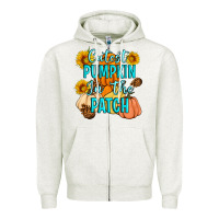 Oatmeal Heather Cutest Pumpkin In The Patch Zipper Hoodie - Artiststas