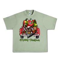 Oil Green merry christmas truck Urban Heavy Tee - RanaPortraitStore