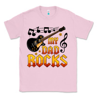 Bubblegum Pink my dad rocks Classic Tee - HRA Design Shop