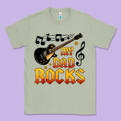 My Dad Rocks Classic Tee Designed By Hra Design Shop
