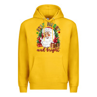Lemon Stay Merry and bright Christmas with santa Premium Hoodie - NancyCooperArtShop