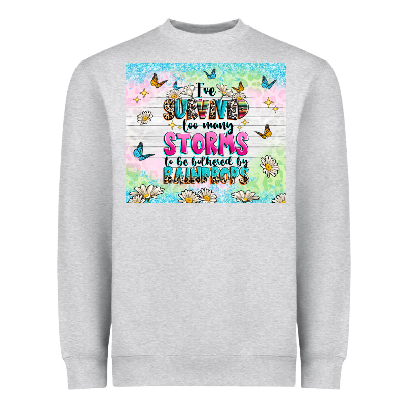 Ive Survived Too Many Storms Heavyweight Sweatshirt by texasbilliewilder | Teevron