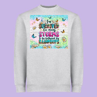 Ive Survived Too Many Storms Heavyweight Sweatshirt Designed By Texasbilliewilder