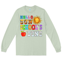 Matcha hello sun schools done Long Sleeve Tee - HRA Design Shop